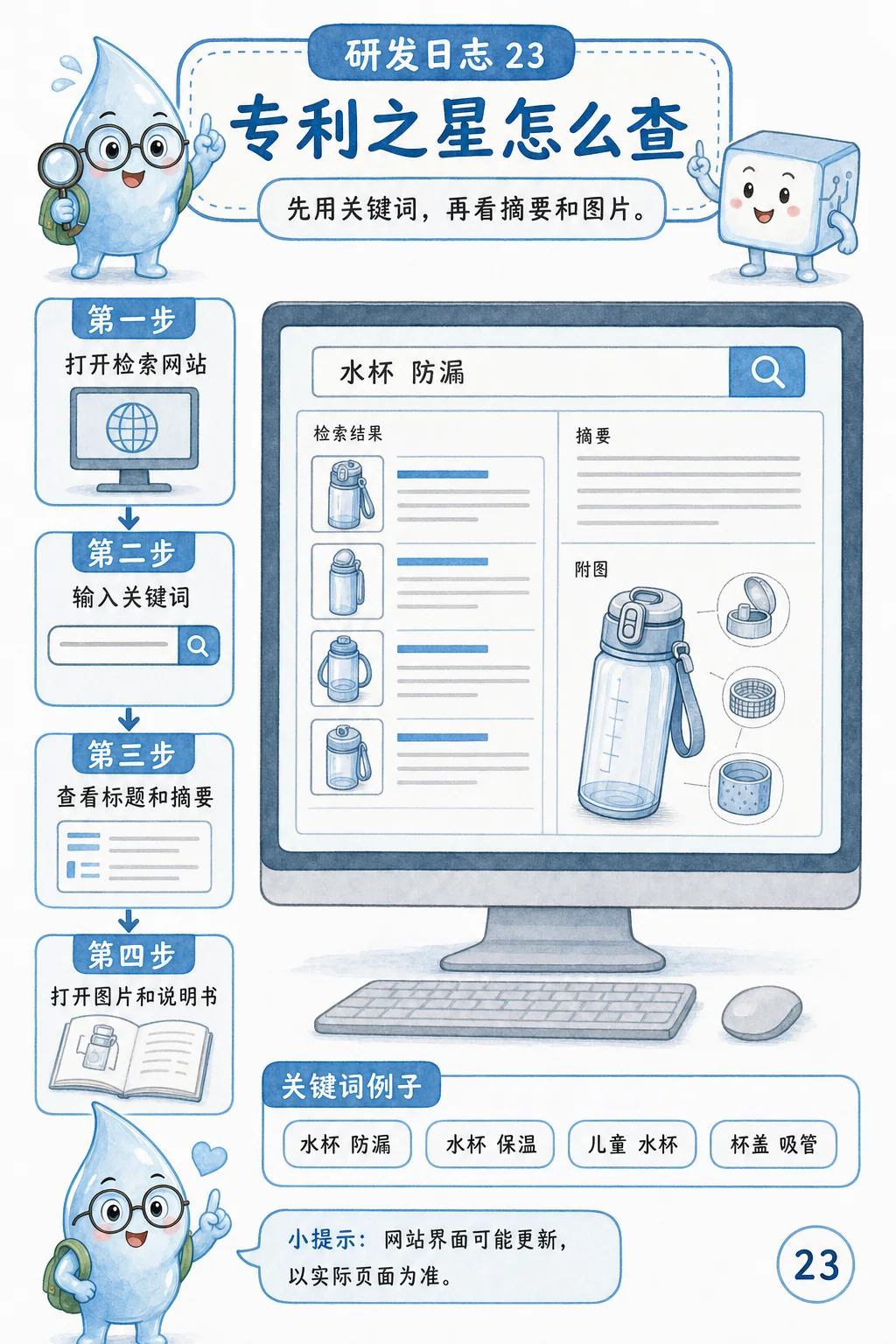Patent Star search workflow page